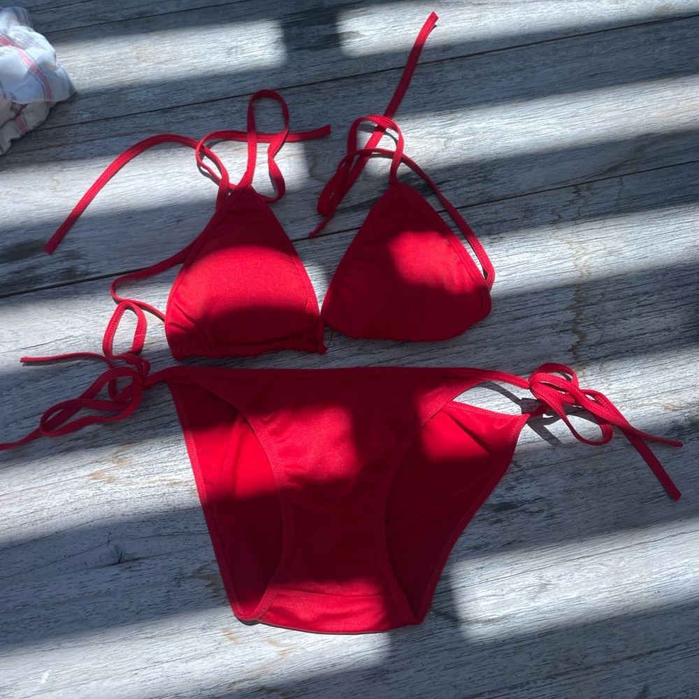 Red Tie Bikini